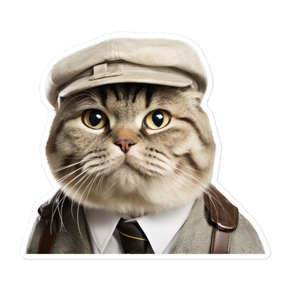 Scottish Fold Transit Operator Sticker - Stickerfy.ai