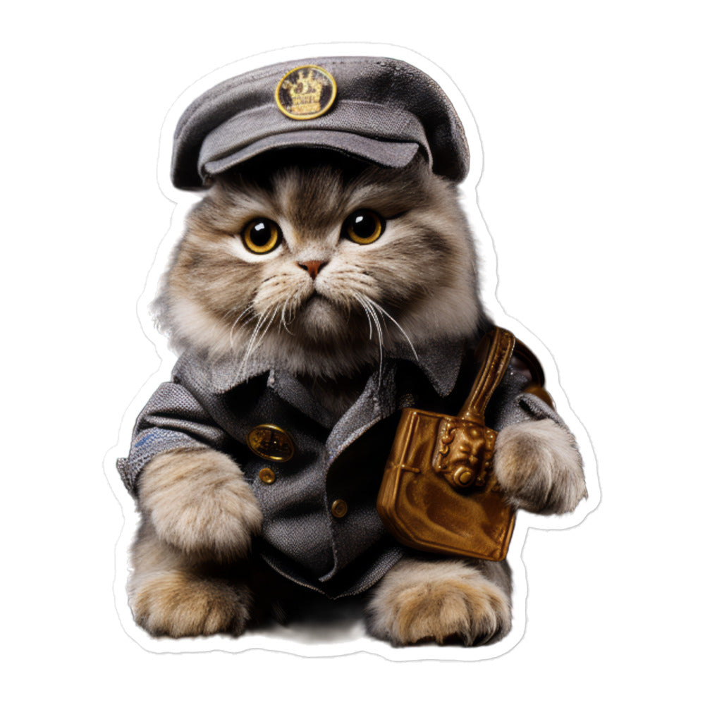 Scottish Fold Transit Operator Sticker - Stickerfy.ai