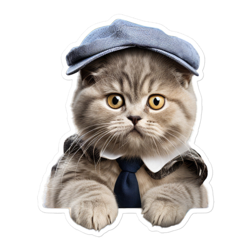 Scottish Fold Transit Operator Sticker - Stickerfy.ai