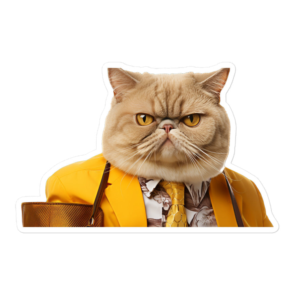 Exotic Shorthair Sales Consultant Sticker - Stickerfy.ai