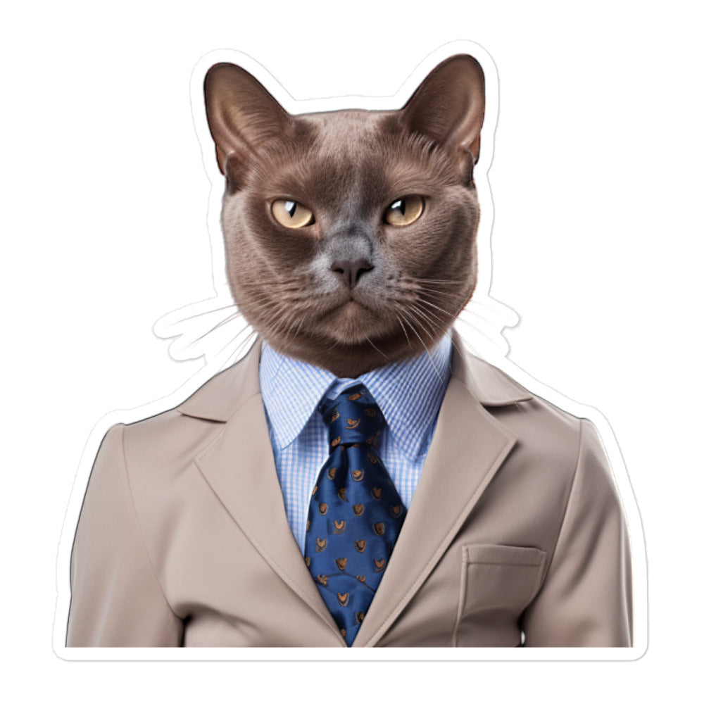 Burmese Sales Consultant Sticker - Stickerfy.ai