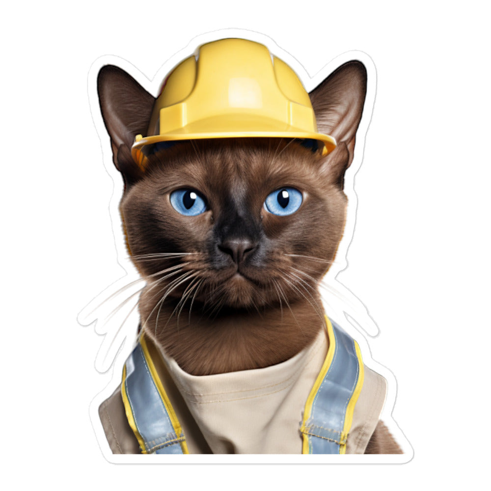 Burmese Contractor Sticker - Stickerfy.ai