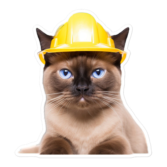 Burmese Contractor Sticker - Stickerfy.ai