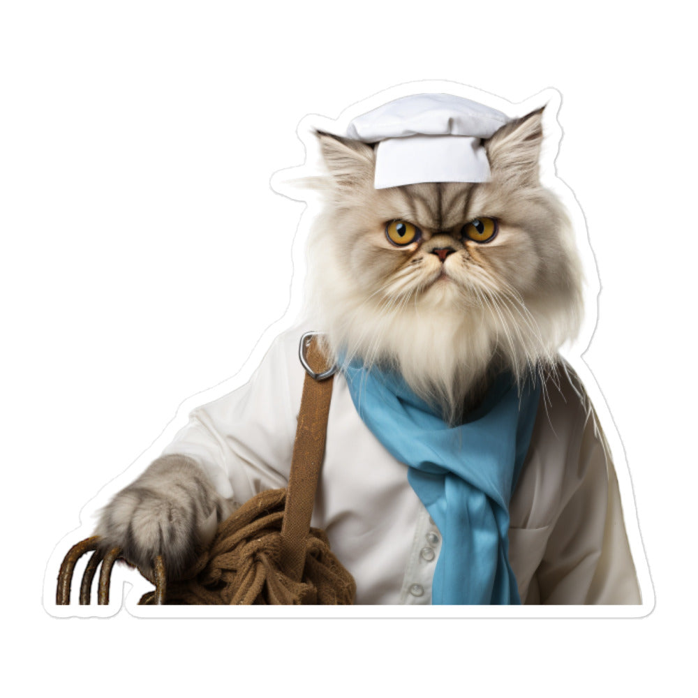 Persian Janitor Sticker - Stickerfy.ai