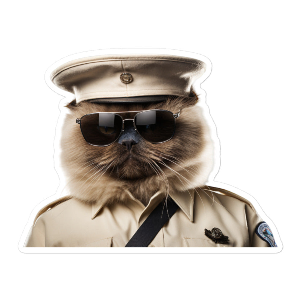Himalayan Security Officer Sticker - Stickerfy.ai