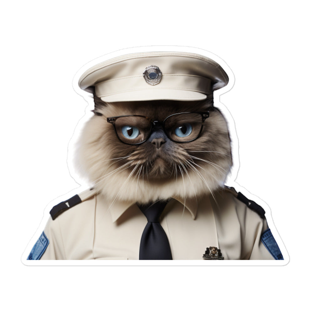 Himalayan Security Officer Sticker - Stickerfy.ai