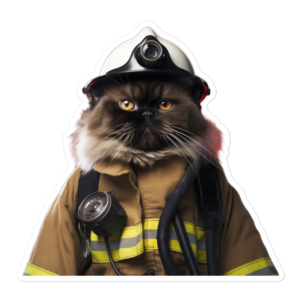 Himalayan Firefighter Sticker - Stickerfy.ai