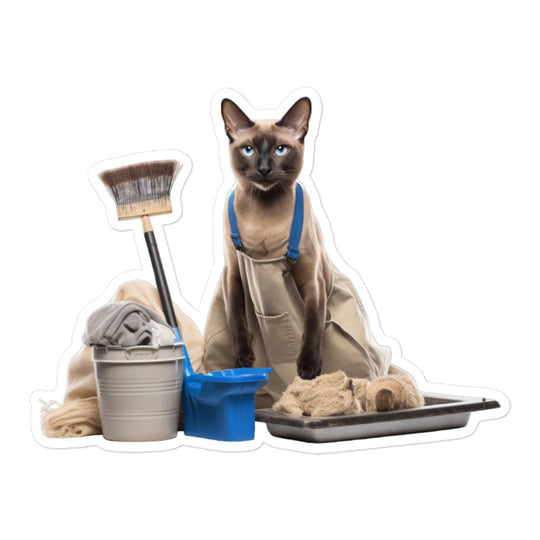 Tonkinese Janitor Sticker - Stickerfy.ai