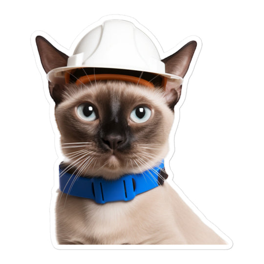 Tonkinese Contractor Sticker - Stickerfy.ai