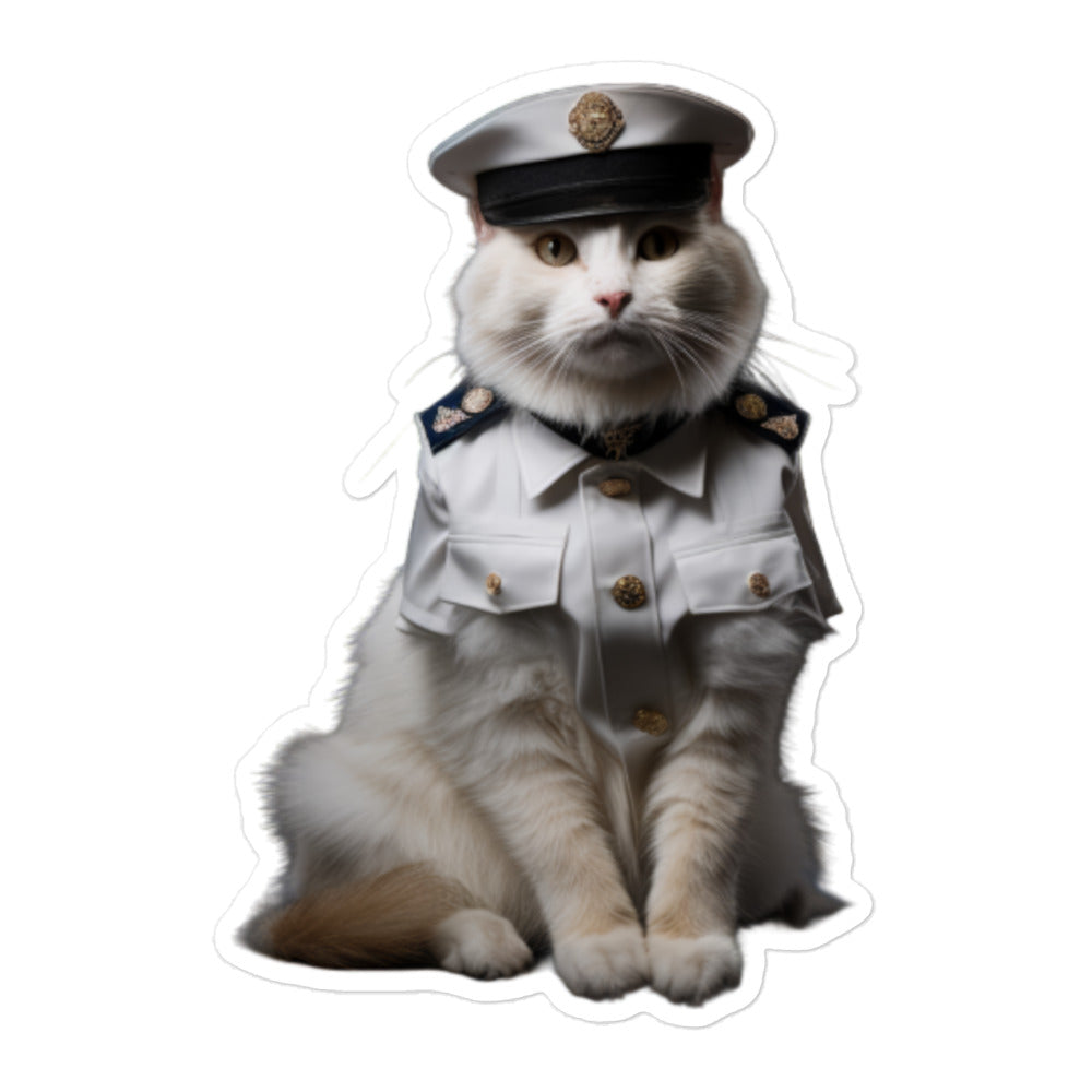 Turkish Van Security Officer Sticker - Stickerfy.ai