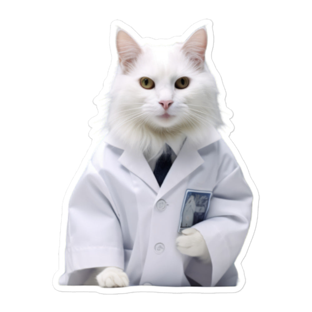 Turkish Van Pharmacist Sticker - Stickerfy.ai