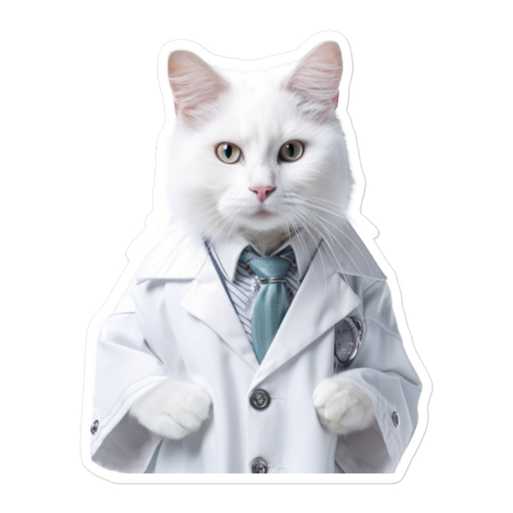 Turkish Van Pharmacist Sticker - Stickerfy.ai