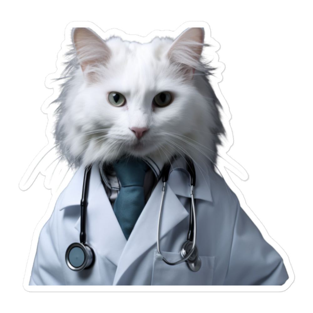 Turkish Van Doctor Sticker - Stickerfy.ai