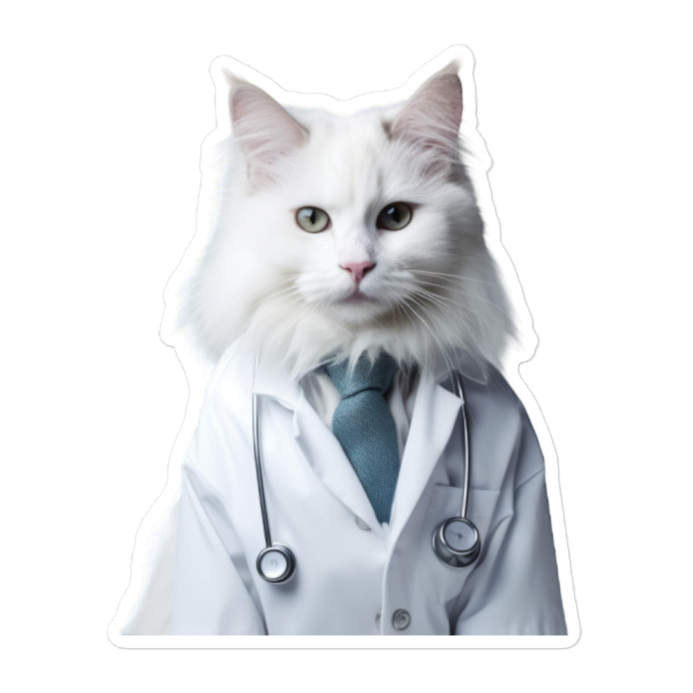 Turkish Van Doctor Sticker - Stickerfy.ai