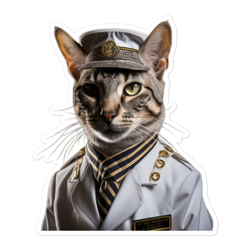 Egyptian Mau Transit Operator Sticker - Stickerfy.ai