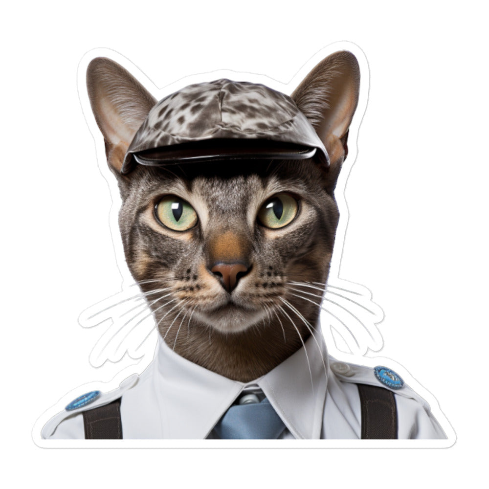 Egyptian Mau Transit Operator Sticker - Stickerfy.ai