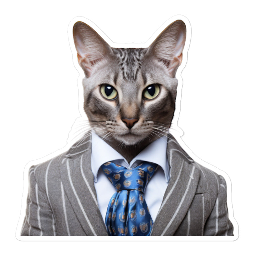 Egyptian Mau Sales Consultant Sticker - Stickerfy.ai