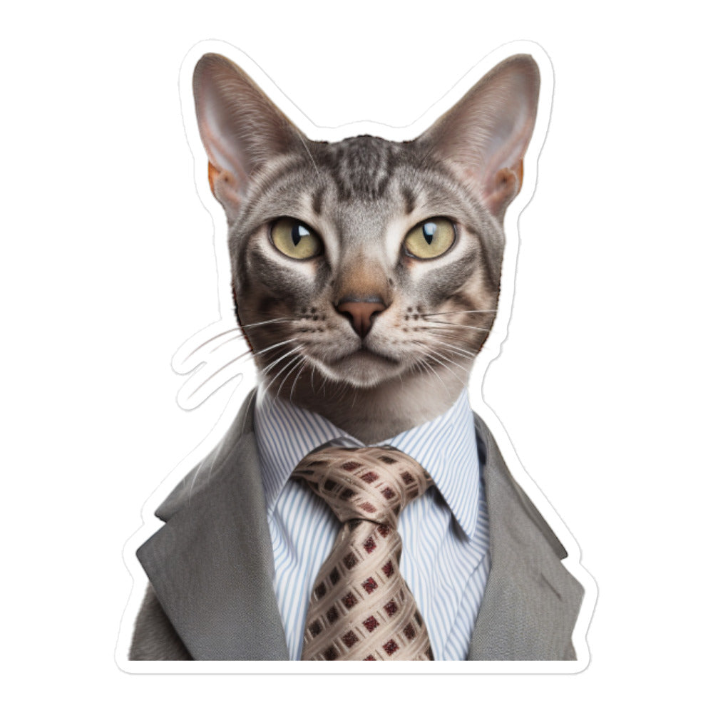 Egyptian Mau Sales Consultant Sticker - Stickerfy.ai