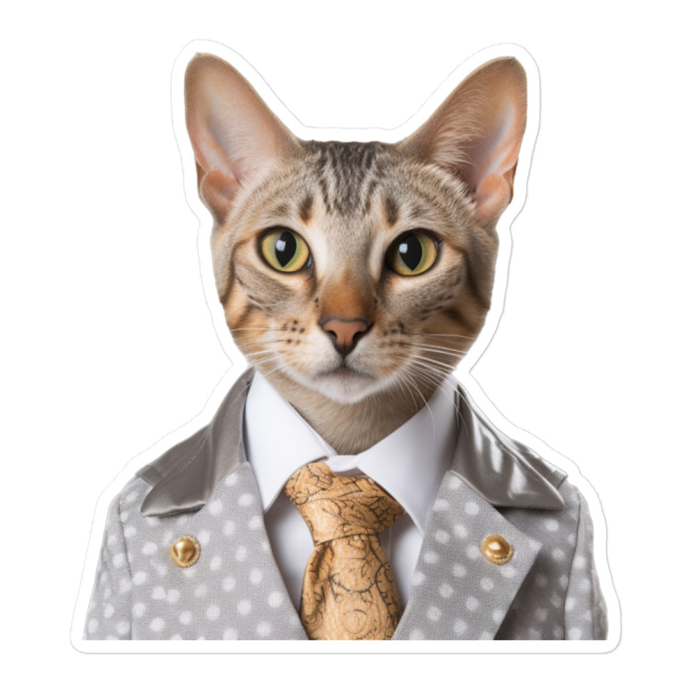 Egyptian Mau Hotel Staff Sticker - Stickerfy.ai