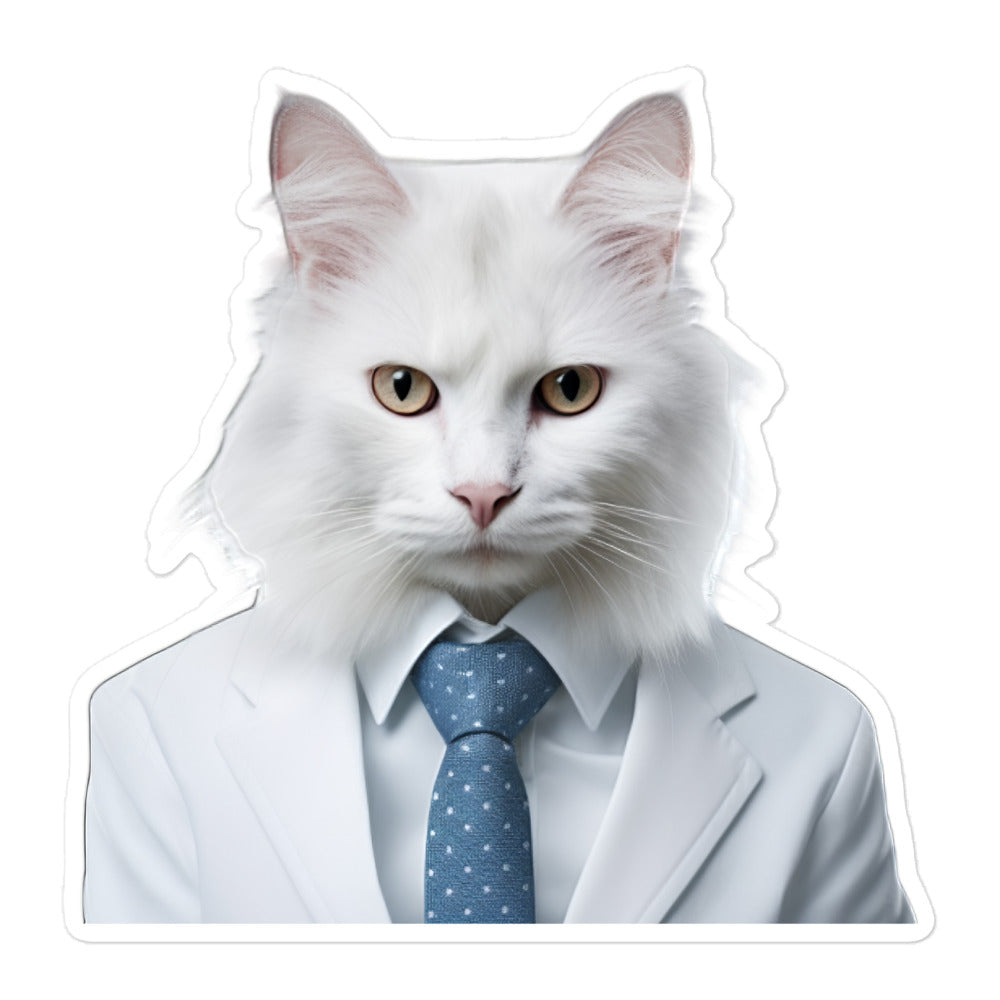 Turkish Angora Sales Consultant Sticker - Stickerfy.ai