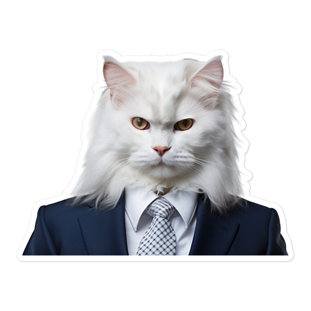 Turkish Angora Sales Consultant Sticker - Stickerfy.ai
