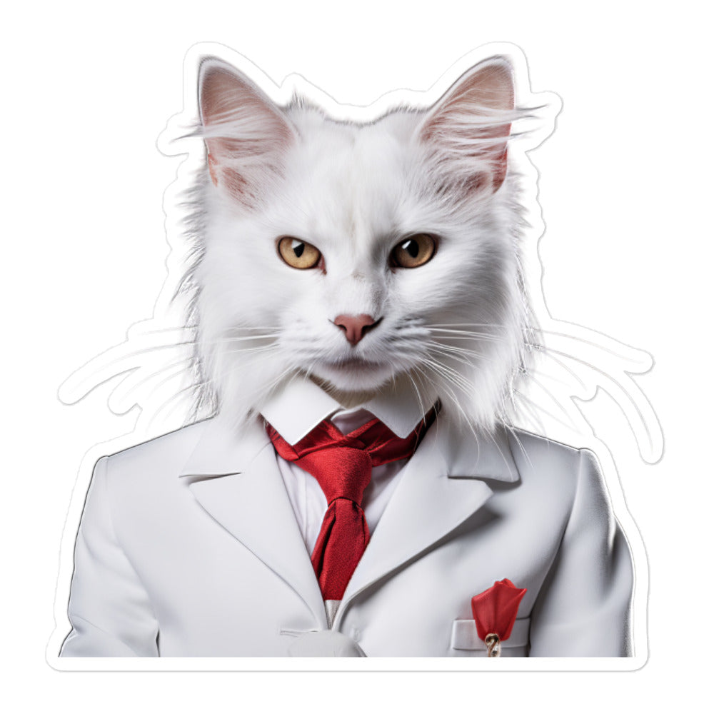 Turkish Angora Hotel Staff Sticker - Stickerfy.ai