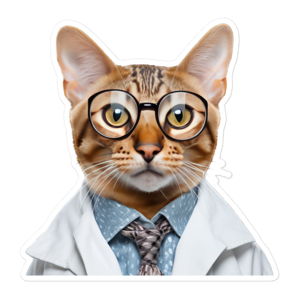 Ocicat Pharmacist Sticker - Stickerfy.ai