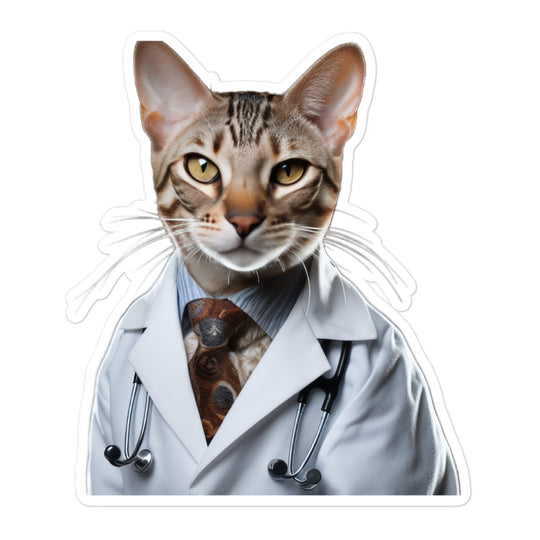 Ocicat Doctor Sticker - Stickerfy.ai