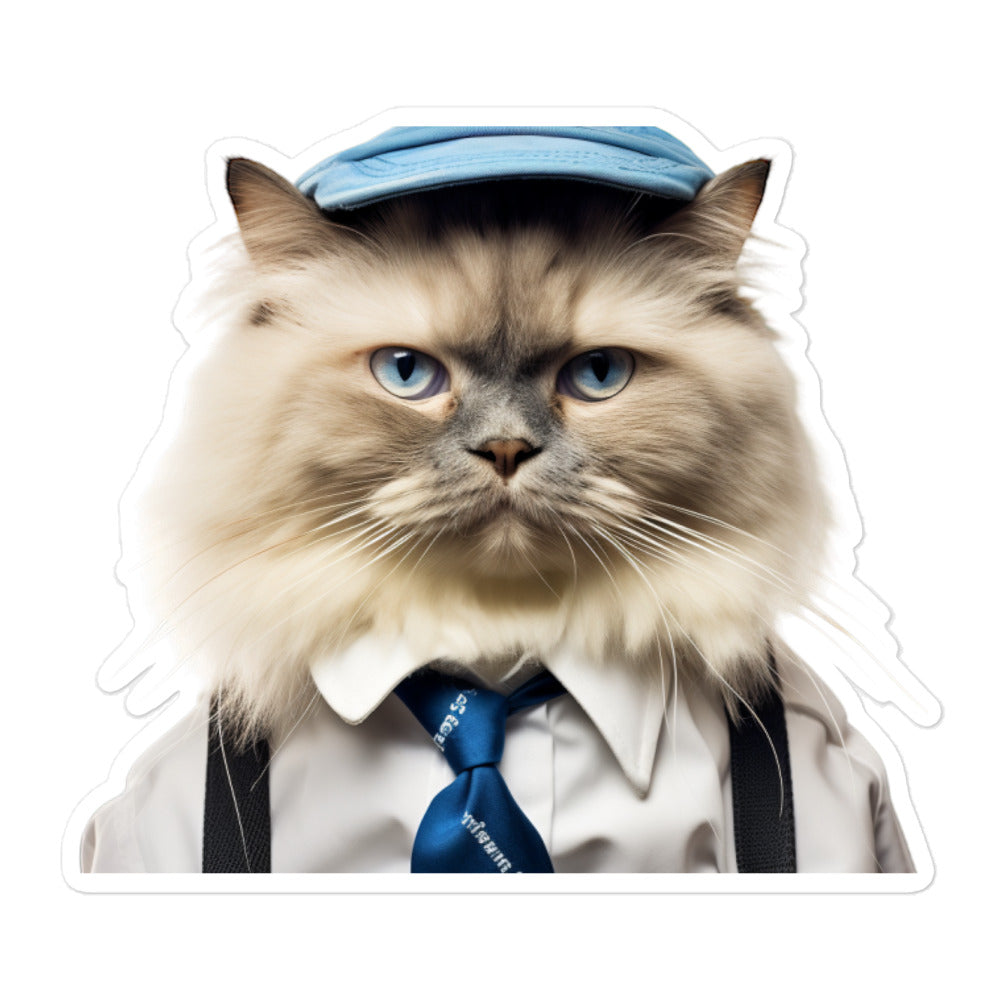 Ragdoll Transit Operator Sticker - Stickerfy.ai