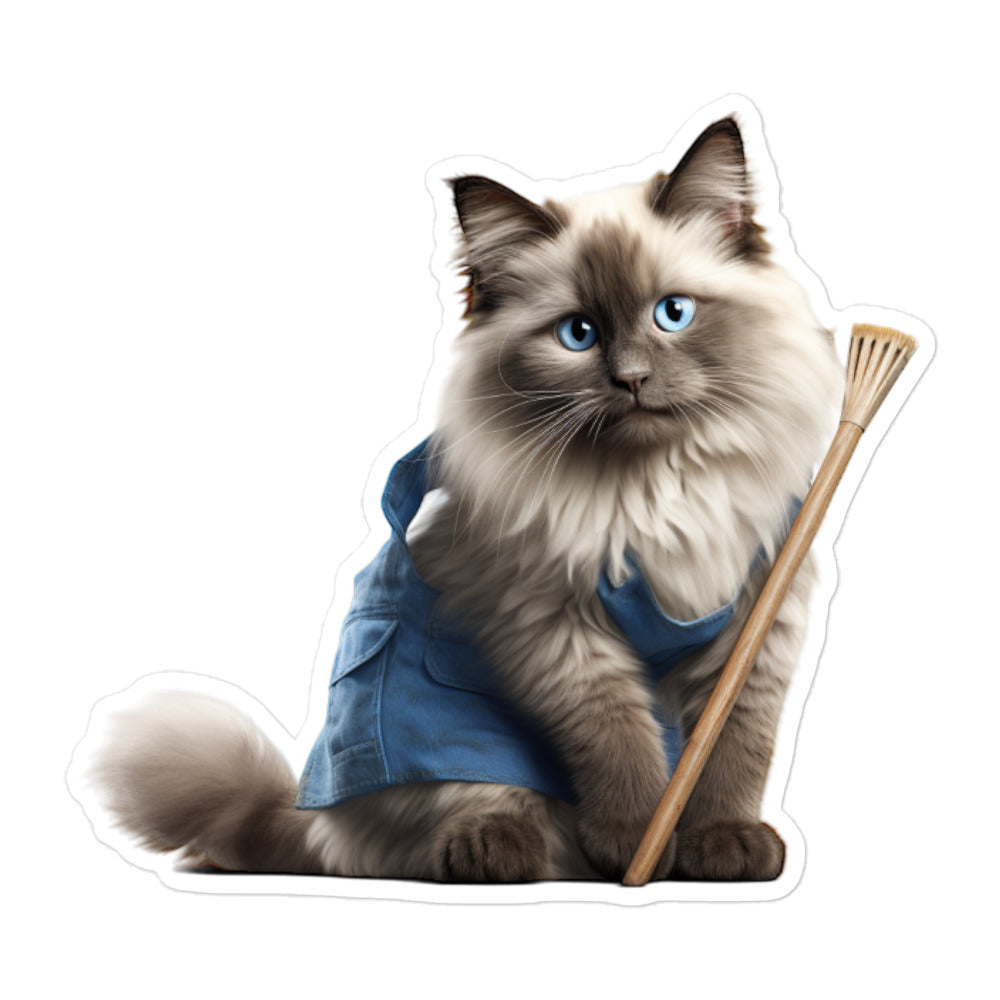 Ragdoll Janitor Sticker - Stickerfy.ai