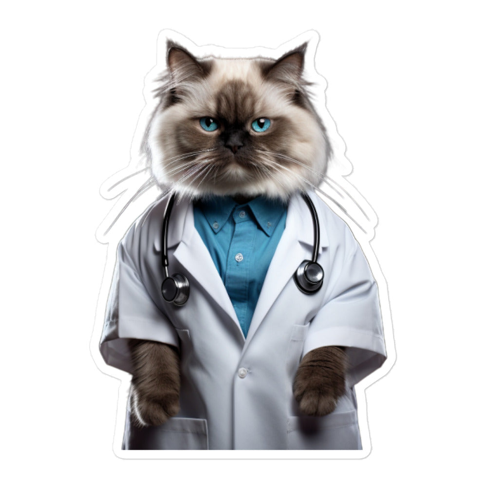 Ragdoll Doctor Sticker - Stickerfy.ai