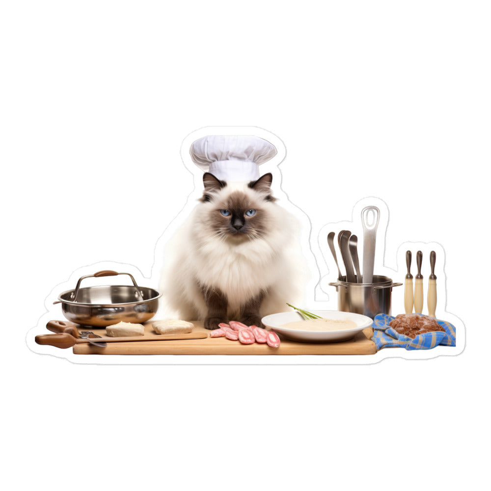 Ragdoll Chef Sticker - Stickerfy.ai