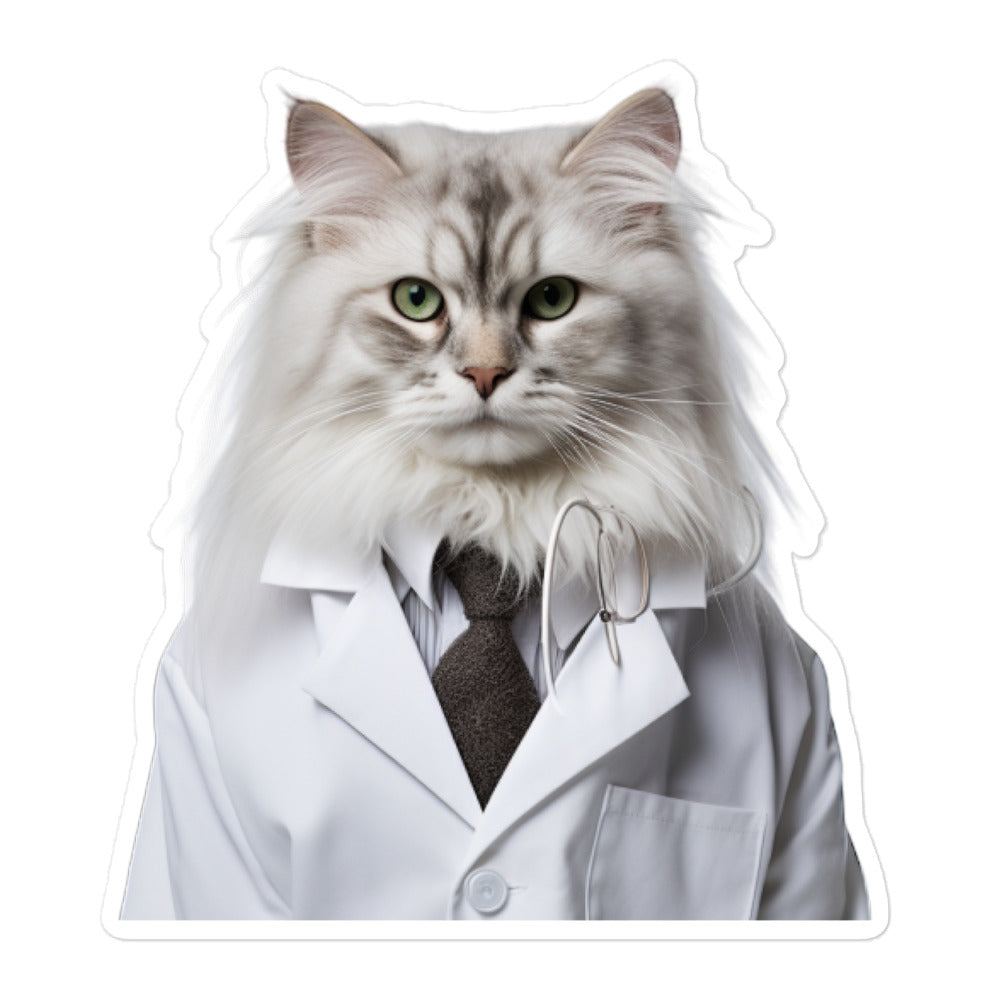 Norwegian Forest Pharmacist Sticker - Stickerfy.ai