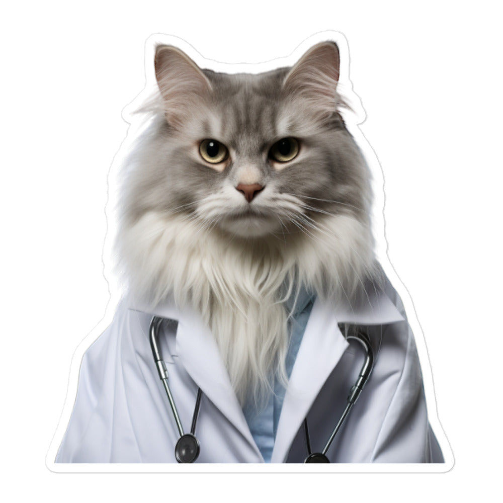 Norwegian Forest Doctor Sticker - Stickerfy.ai