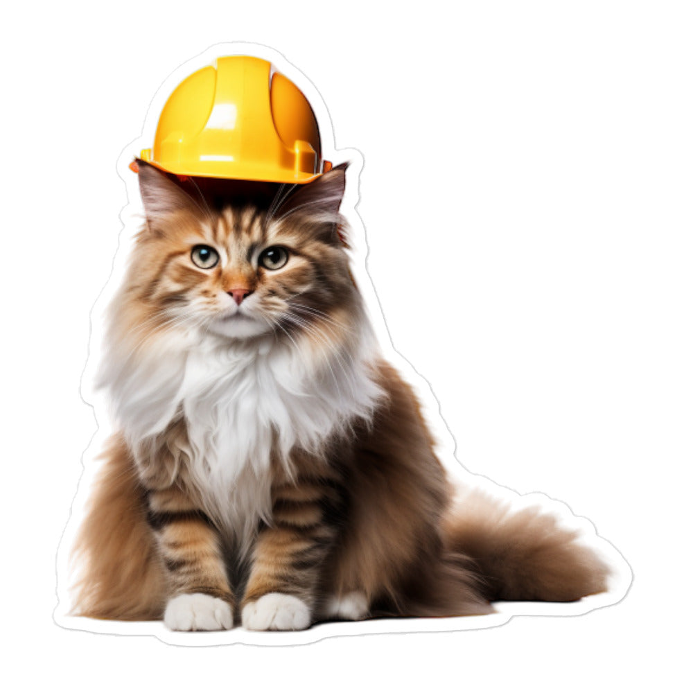 Norwegian Forest Contractor Sticker - Stickerfy.ai