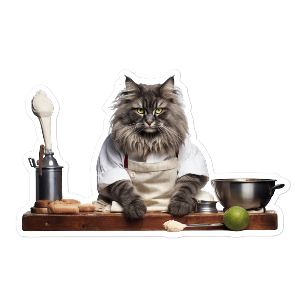 Norwegian Forest Chef Sticker - Stickerfy.ai