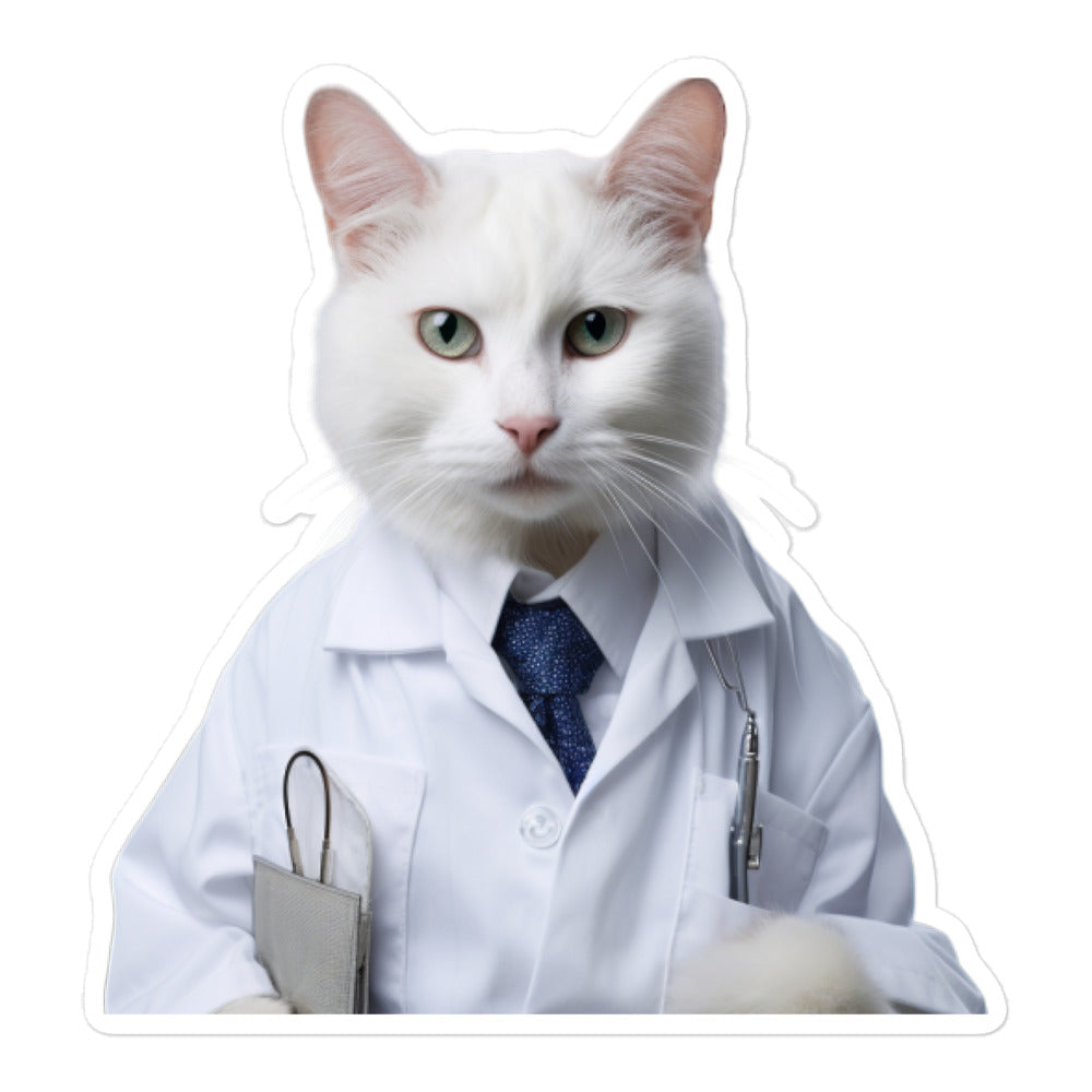 Japanese Bobtail Pharmacist Sticker - Stickerfy.ai