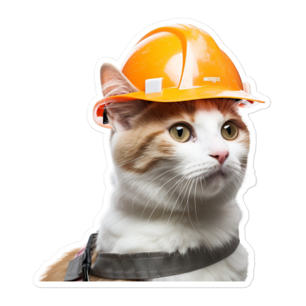 Japanese Bobtail Contractor Sticker - Stickerfy.ai