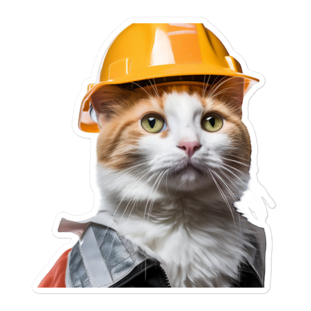 Japanese Bobtail Contractor Sticker - Stickerfy.ai