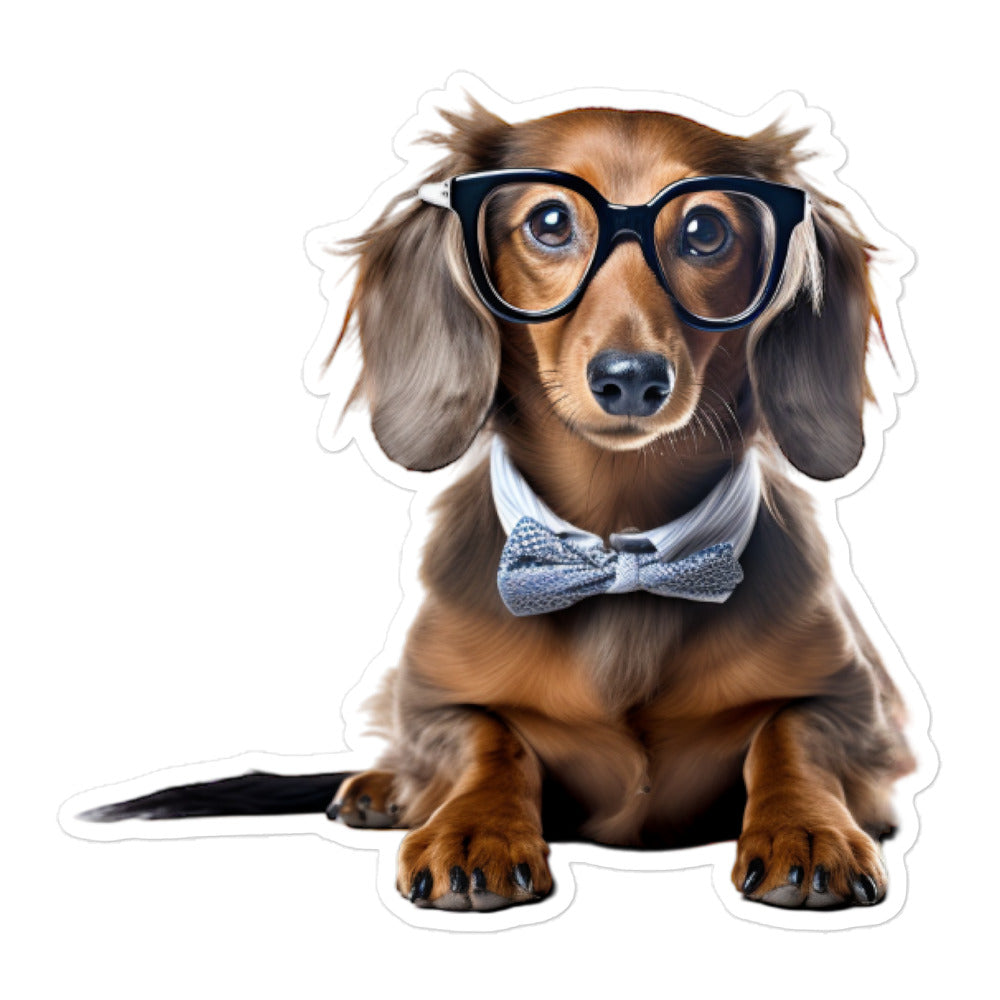 Dachshund Student Sticker - Stickerfy.ai