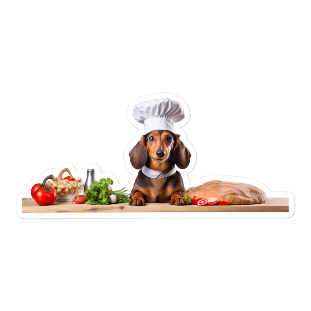 Dachshund Chef Sticker - Stickerfy.ai