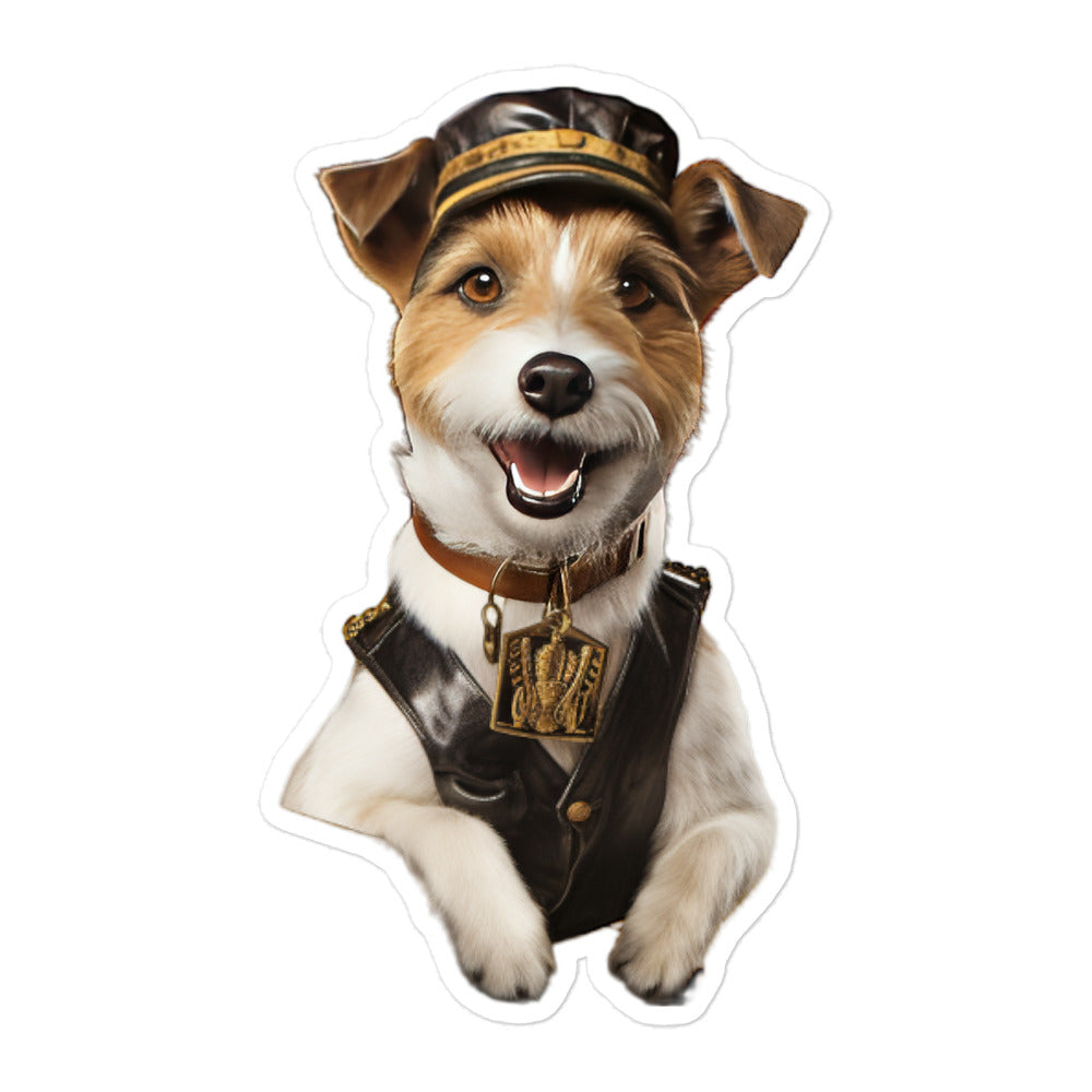 Jack Russell Terrier Transit Operator Sticker - Stickerfy.ai