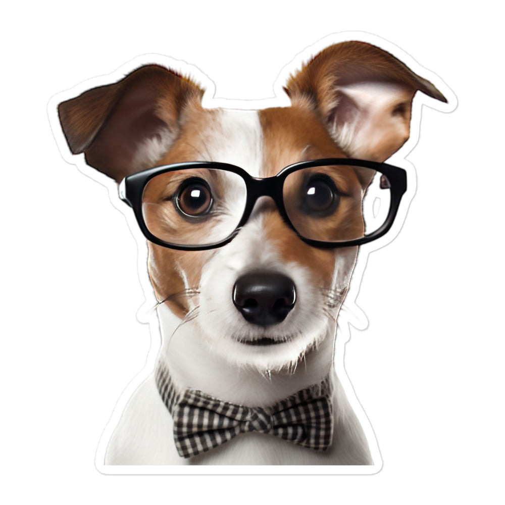 Jack Russell Terrier Student Sticker - Stickerfy.ai