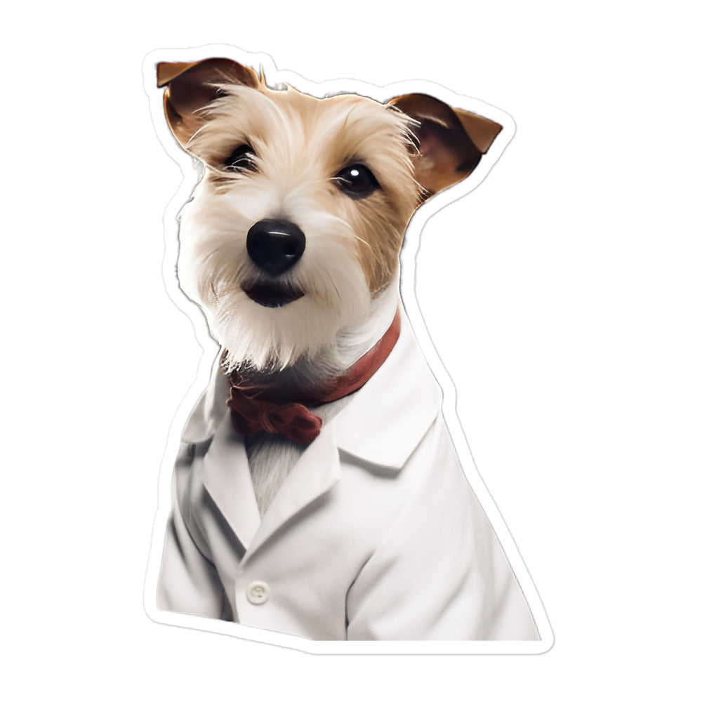 Jack Russell Terrier Pharmacist Sticker - Stickerfy.ai