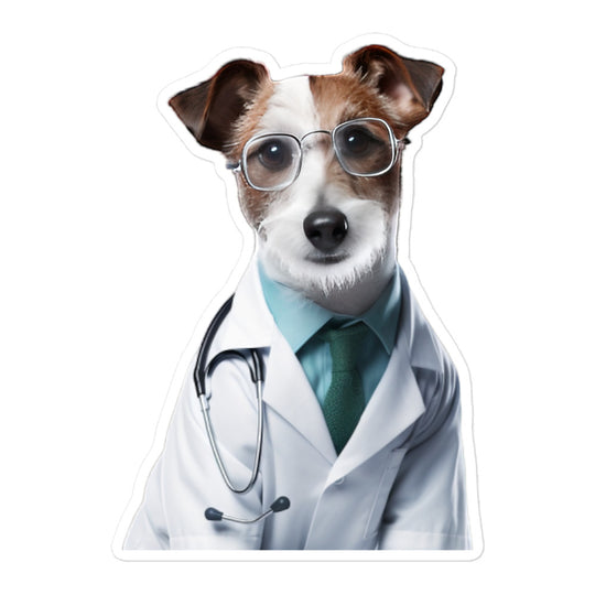 Jack Russell Terrier Doctor Sticker - Stickerfy.ai