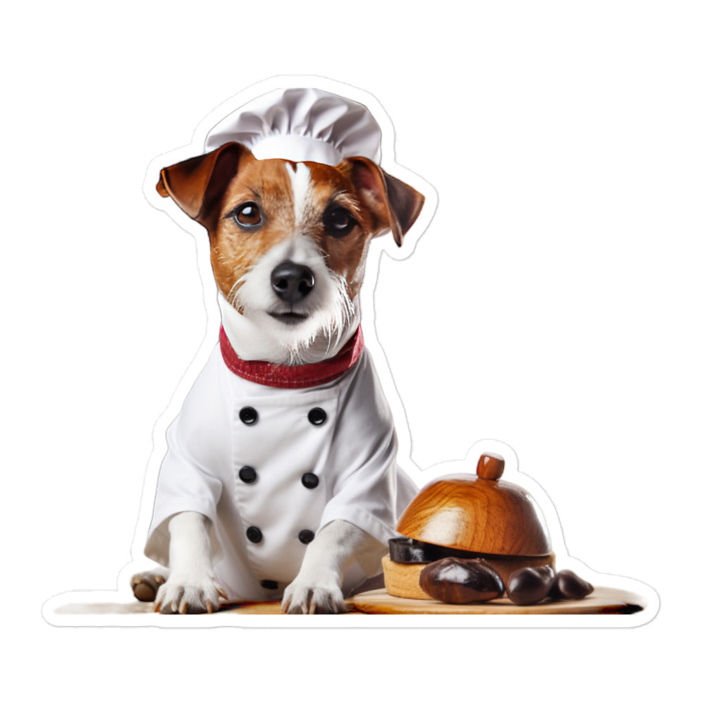 Jack Russell Terrier Chef Sticker - Stickerfy.ai