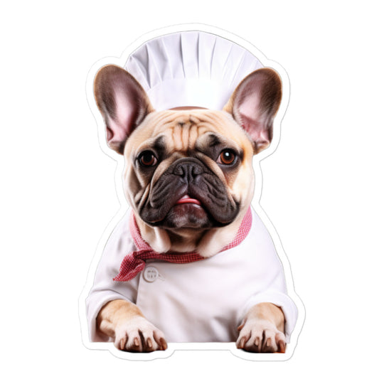 French Bulldog Chef Sticker - Stickerfy.ai