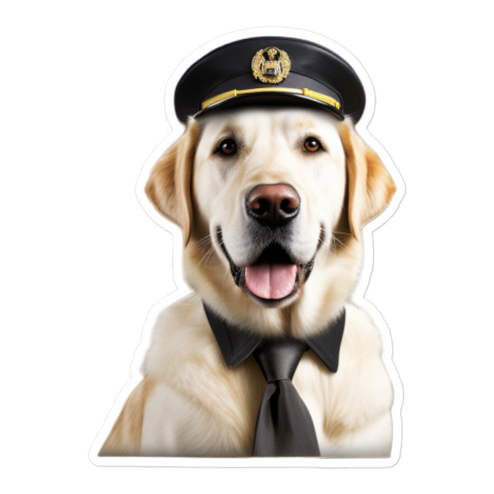 Labrador Retriever Transit Operator Sticker - Stickerfy.ai