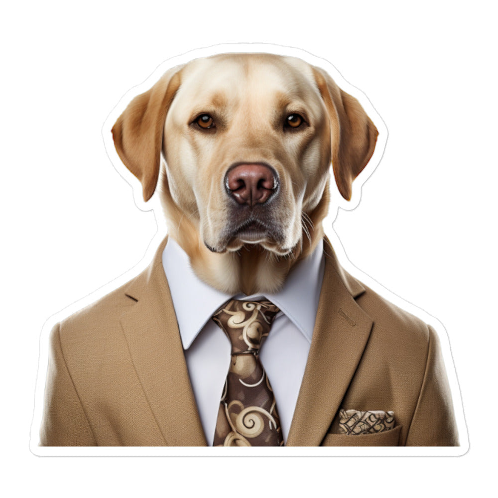 Labrador Retriever Sales Consultant Sticker - Stickerfy.ai