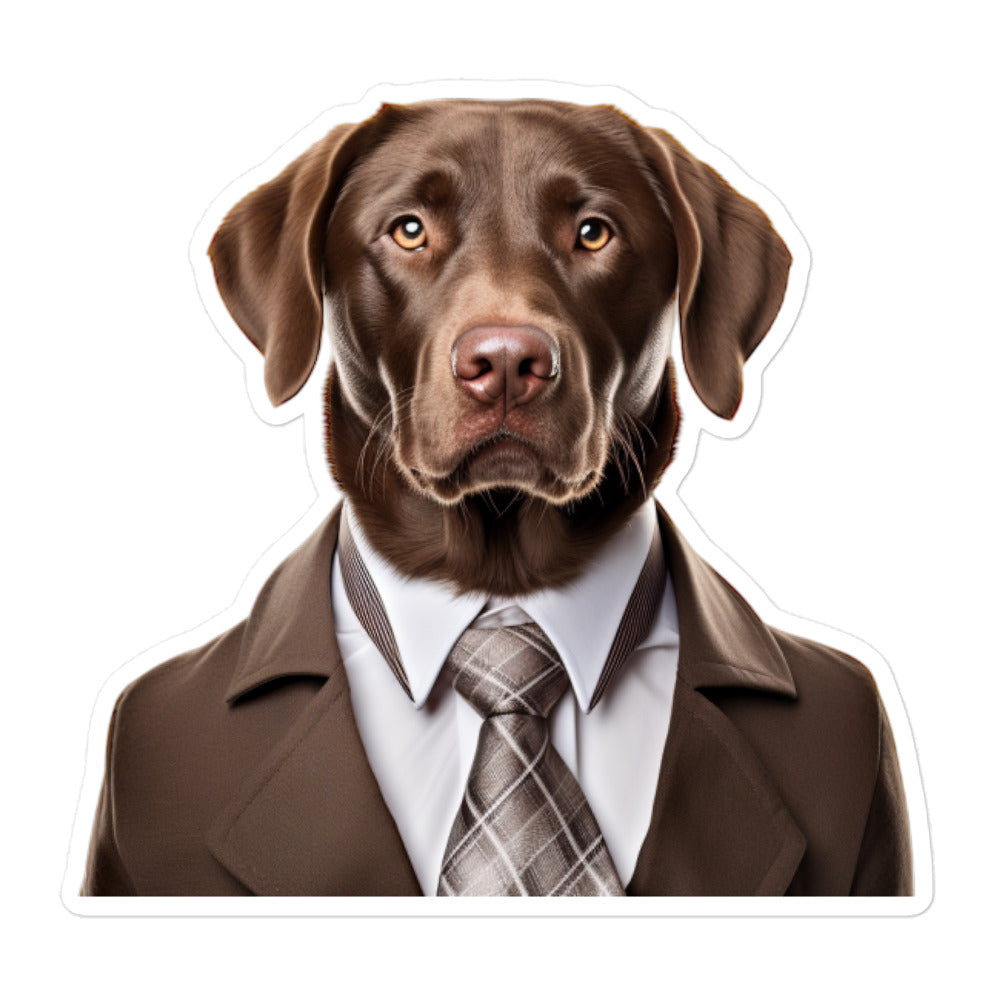 Labrador Retriever Sales Consultant Sticker - Stickerfy.ai